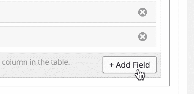 A mouse clicking the "Add Field" button