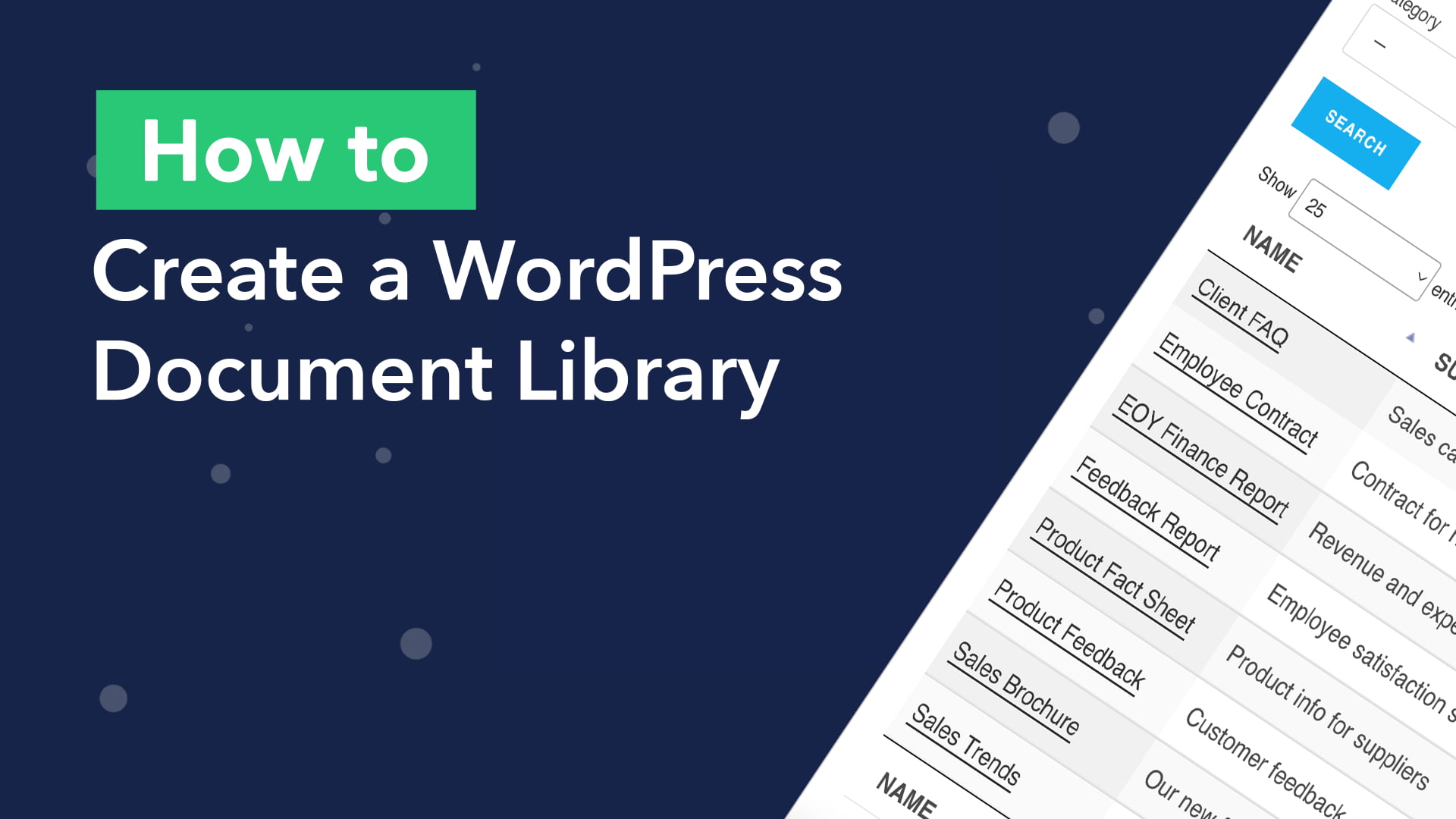 How to create a WordPress document library